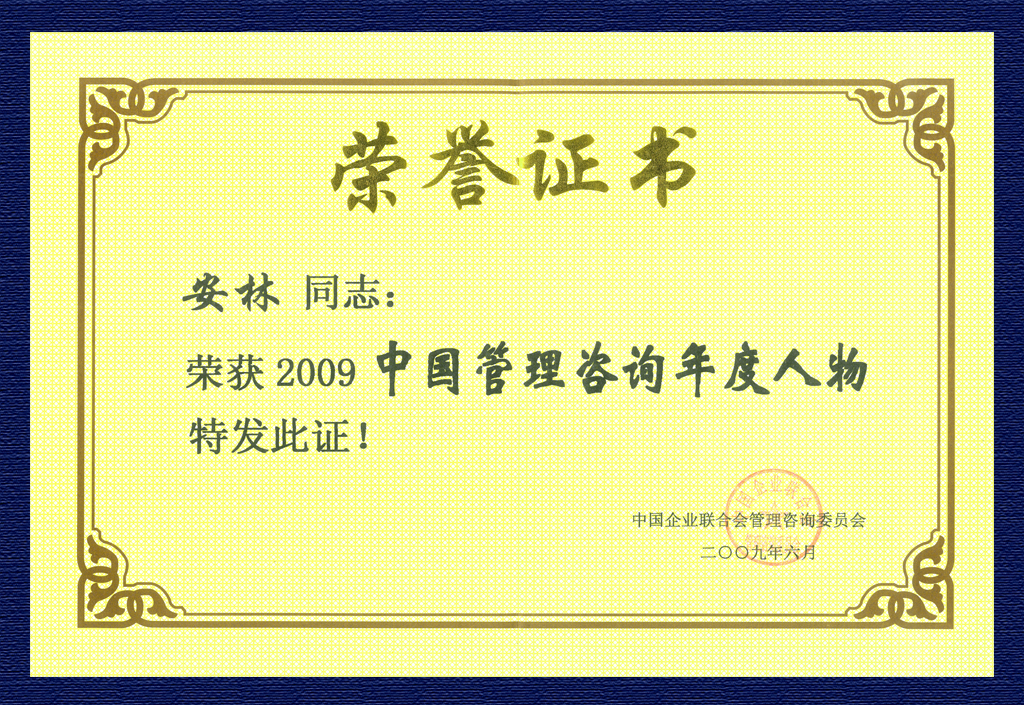 2009年中国管理咨询年度人物